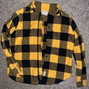 P&Co Cotton Check Gingham Button-Up Shirt | S |